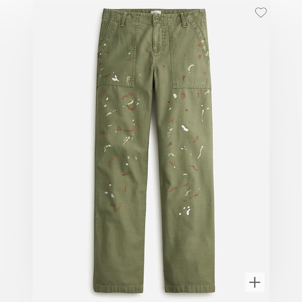 JCrew paint splat pants
